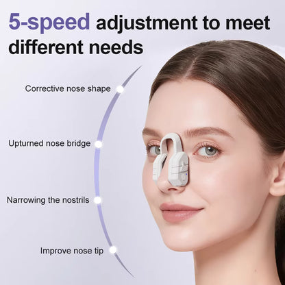 5 Modes EMS Nose Lift Clip Electrical Muscle Stimulation Nose Shaper RechargeablRechargeable EMS Nose Shaper – 5-Mode Nose Bridge Lifting Clipe Beauty Device for Nose Bridge Adjuster